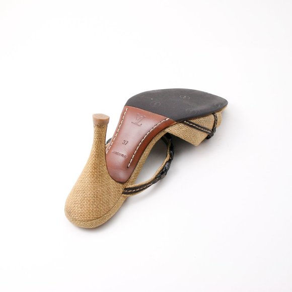 Louis Vuitton Burlap Agate Rock Sandals - Picture 9 of 12